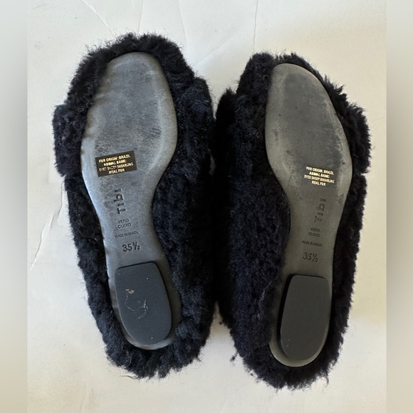 Tibi Collin Shearling Slides - Picture 3 of 4